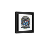 American Trucker American Veteran Framed Canvas - "Proud To Be Both" Patriotic Wall Art