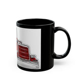 Red Semi Truck Coffee Mug — Trucker Gift Black 11oz/15oz