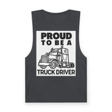 Truck Driver Tank Top — "Proud to Be a Truck Driver" Graphic Sleeveless Shirt
