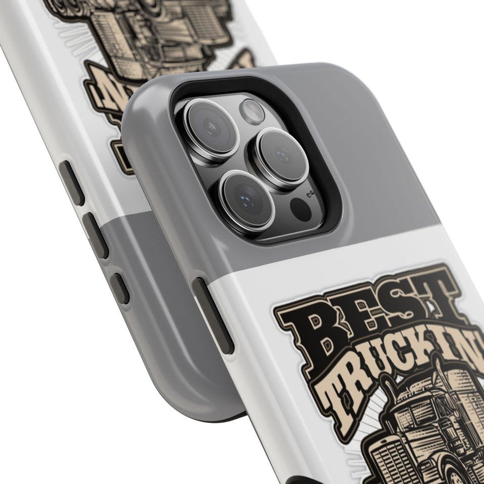 Best Truckin' Papa Ever Phone Case — Impact-Resistant Truck Driver Gift
