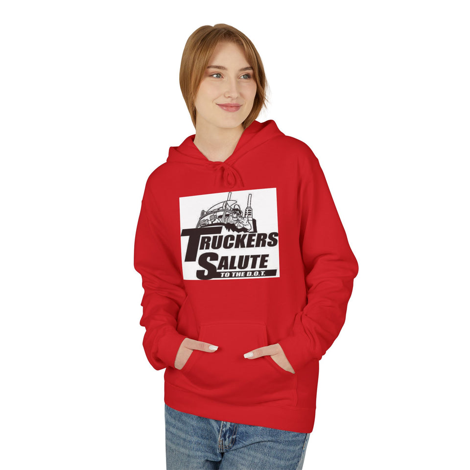 Hoodie — "Truckers Salute" Graphic Trucker Hoodie