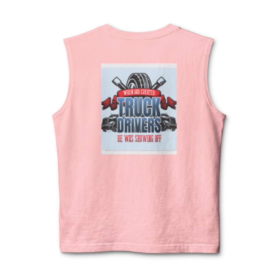 Truck Drivers Muscle Tank — 'We Are Driving It' Graphic Sleeveless Tee
