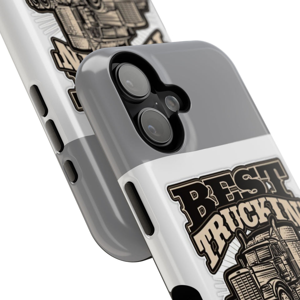 Best Truckin' Papa Ever Phone Case — Impact-Resistant Truck Driver Gift