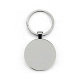Best Truckin' Dad Ever Round Stainless Steel Keychain — Truck Driver Father's Day Gift