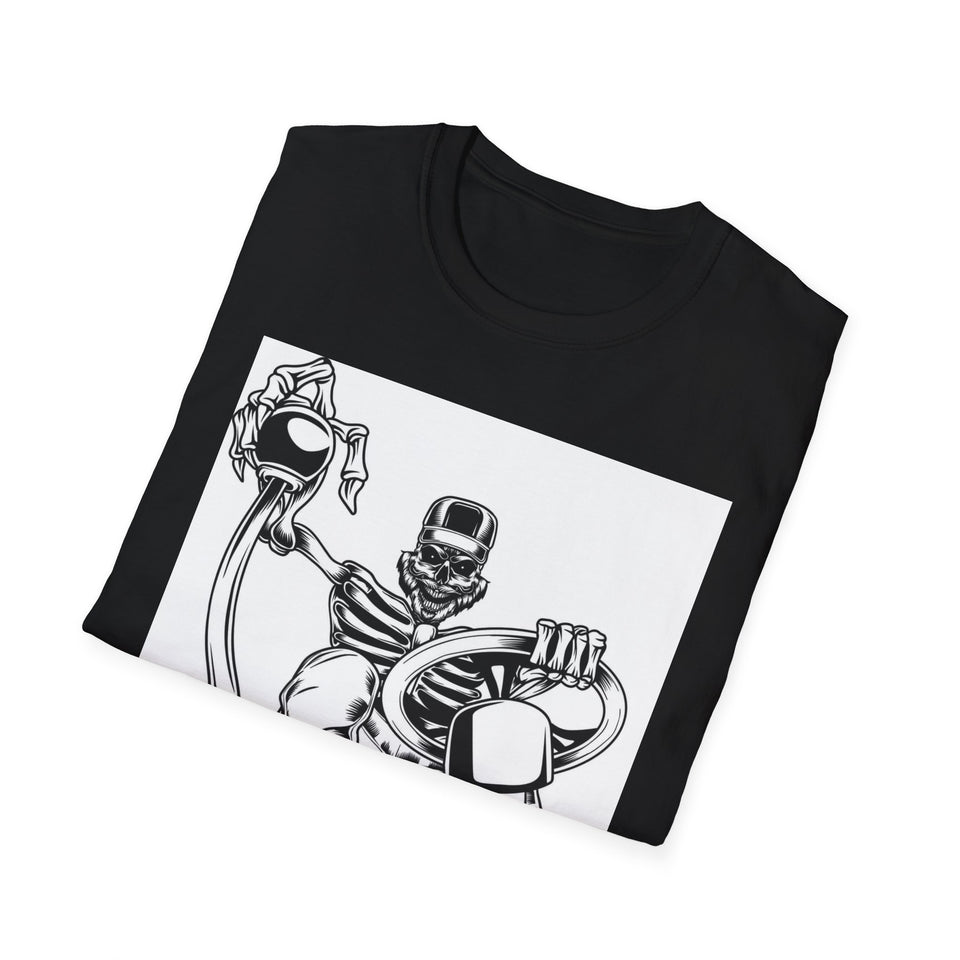 King of the Road Skull Biker T-Shirt