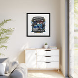 American Trucker American Veteran Framed Canvas - "Proud To Be Both" Patriotic Wall Art