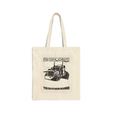 Do Not Touch Semi Truck Tote Bag — 'You Have Been Warned' Canvas Tote for Trucker Lovers