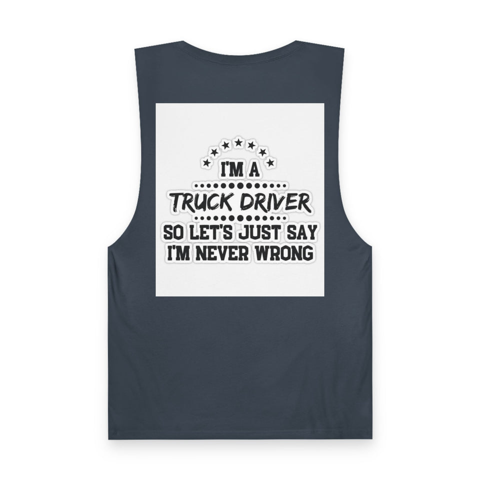 Truck Driver Tank Top — "Proud to Be a Truck Driver" Graphic Sleeveless Shirt