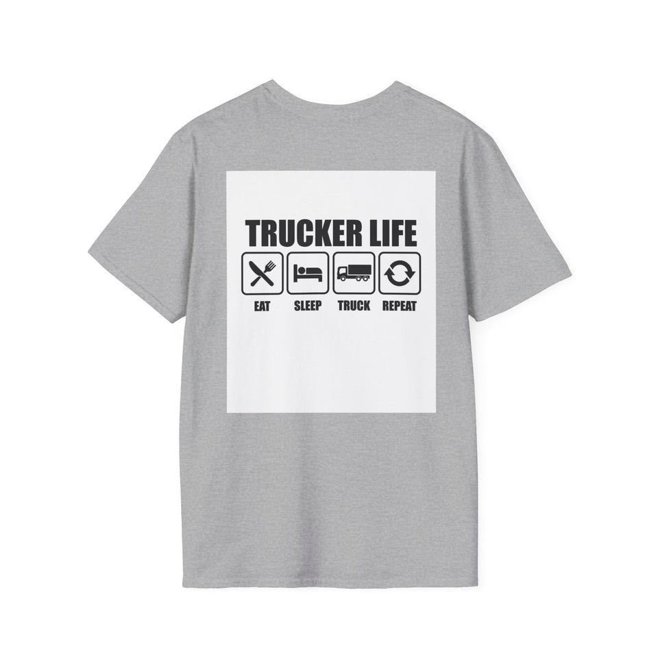Truck Driver T-Shirt - Vintage Semi Truck 'I Drop Big Loads' Graphic Tee