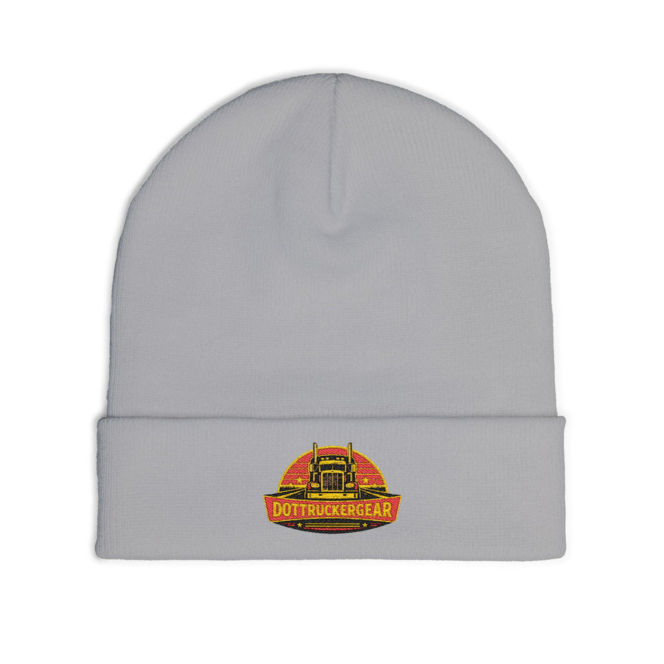 Embroidered Retro Camper Knit Beanie