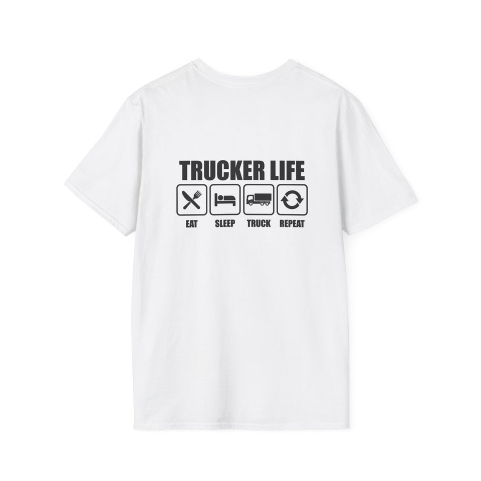 Truck Driver T-Shirt - Vintage Semi Truck 'I Drop Big Loads' Graphic Tee