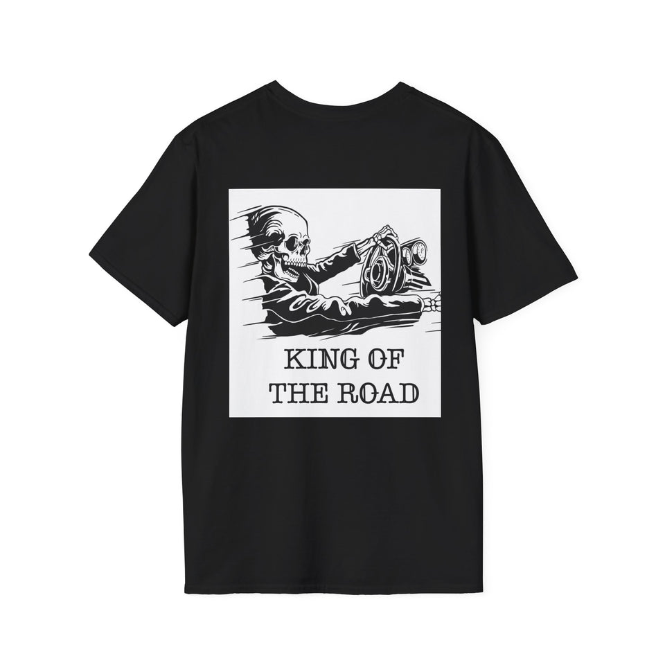 King of the Road Skull Biker T-Shirt