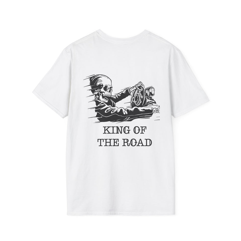 King of the Road Skull Biker T-Shirt