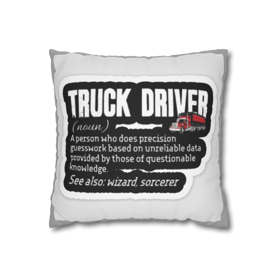 Truck Driver Pillowcase — Funny Definition Design for Trucker Gift