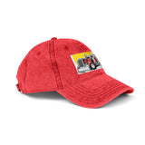 Vintage Embroidered Truck Cap — Retro Red Trucker Hat