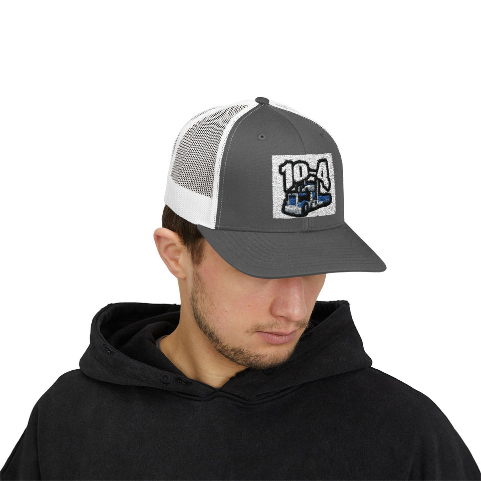 Trucker Cap — '10-4' Truck Driver Snapback Hat