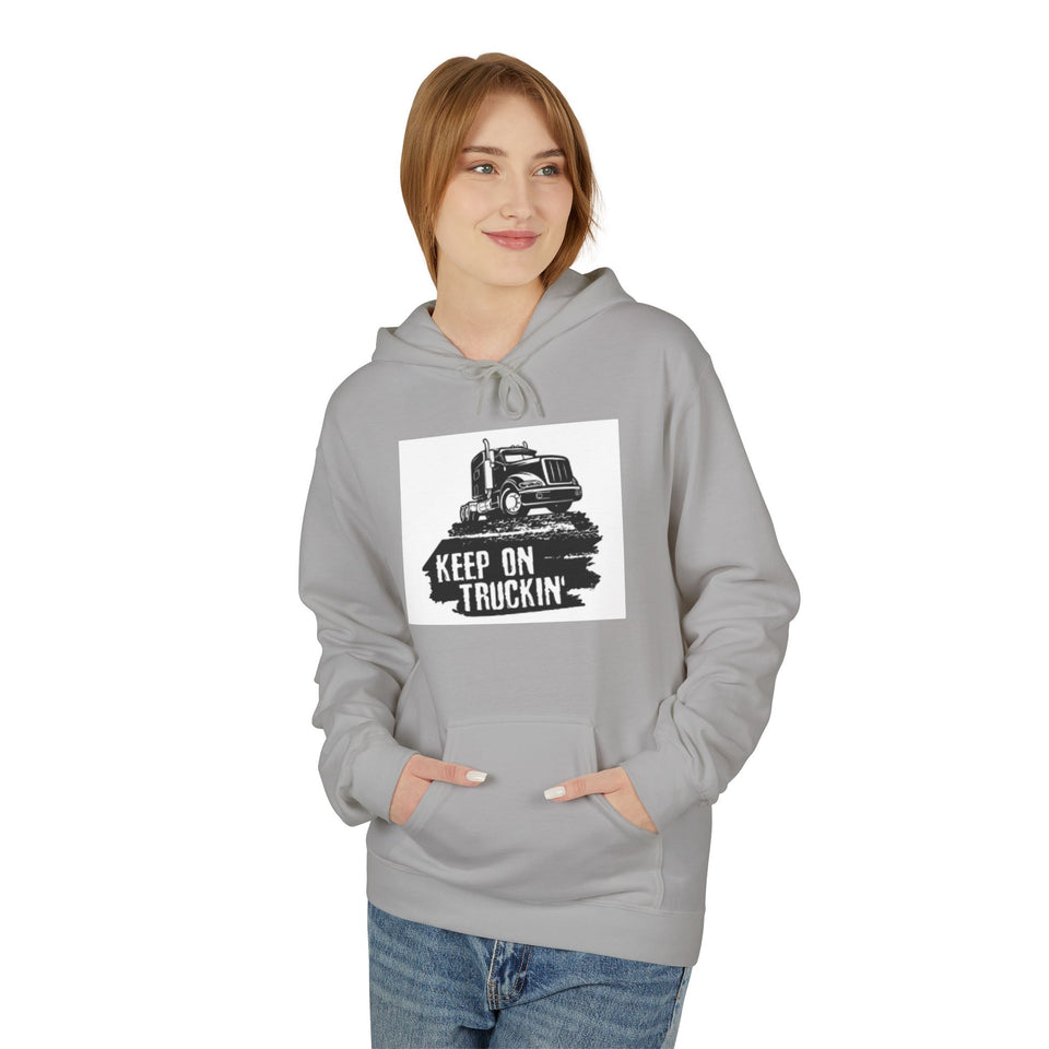 Truck Driver Dad Hoodie – “Best Truckin' Dad Ever” Graphic Pullover