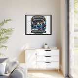 American Trucker American Veteran Framed Canvas - "Proud To Be Both" Patriotic Wall Art