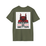 Trucker T-Shirt - "I Drop Big Loads" Vintage Semi Truck Graphic Tee