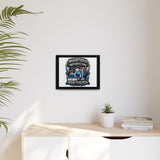 American Trucker American Veteran Framed Canvas - "Proud To Be Both" Patriotic Wall Art