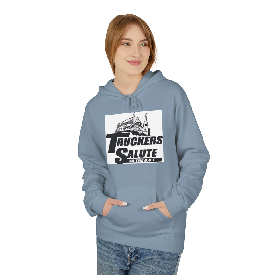 Hoodie — "Truckers Salute" Graphic Trucker Hoodie