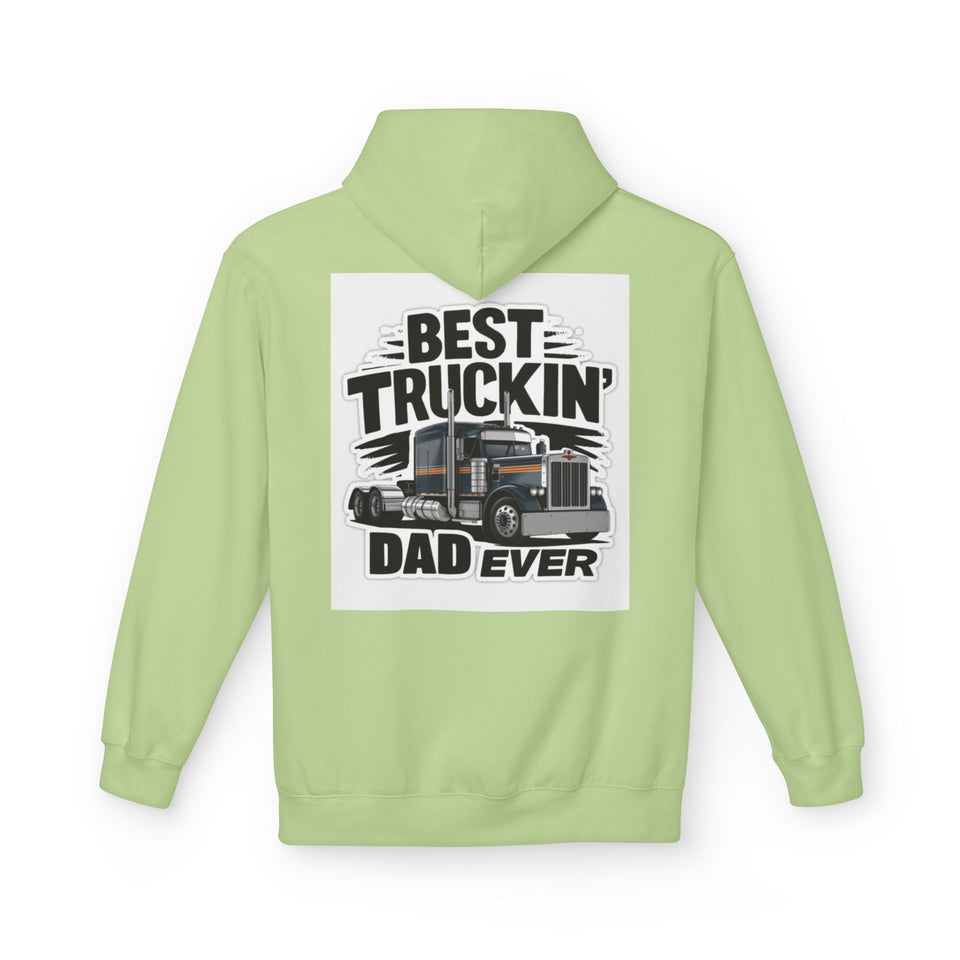 Truck Driver Dad Hoodie – “Best Truckin' Dad Ever” Graphic Pullover
