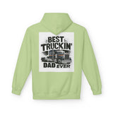 Truck Driver Dad Hoodie – “Best Truckin' Dad Ever” Graphic Pullover