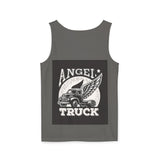 Angel Truck Tank Top — Vintage Winged Truck Graphic Tank for Truckers & Gearheads