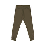 Embroidered Olive Fleece Sweatpants — Cozy Joggers