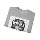 Trucker Crewneck Sweatshirt – "If the Wheels Ain't Turning You Ain't Earning" Vintage Rig Graphic