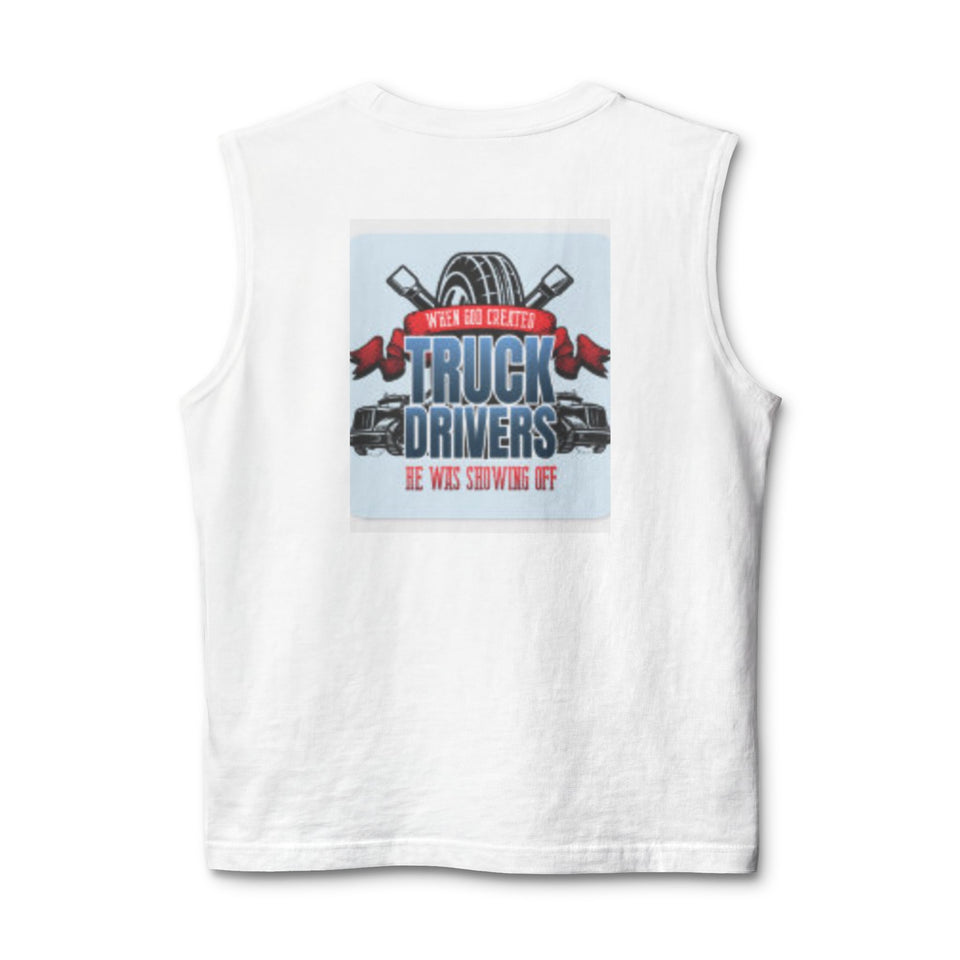 Truck Drivers Muscle Tank — 'We Are Driving It' Graphic Sleeveless Tee