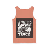 Angel Truck Tank Top — Vintage Winged Truck Graphic Tank for Truckers & Gearheads