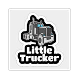 Little Trucker Sticker — Kid-Friendly Semi Truck Kiss-Cut Sticker