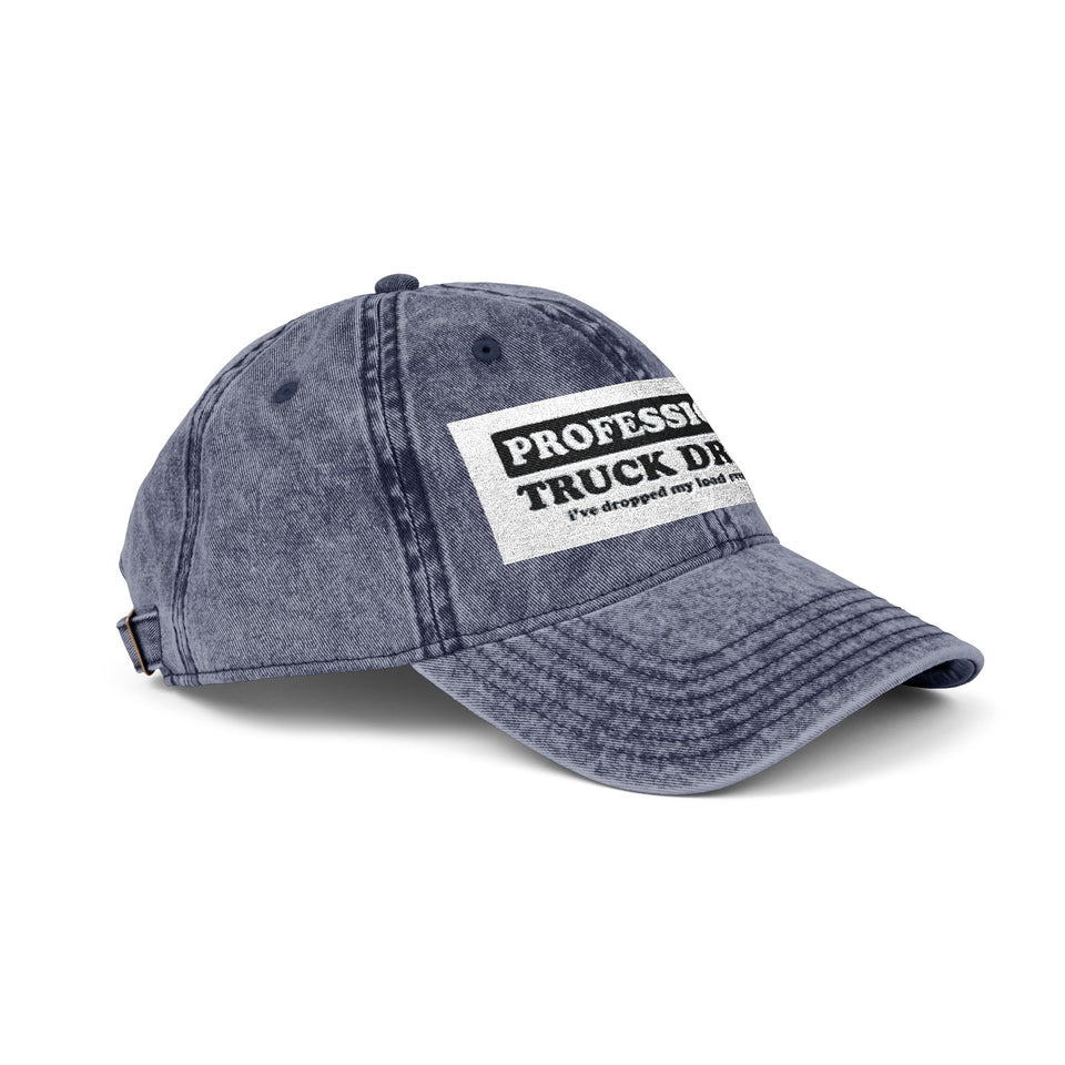 Vintage Embroidered 'Professional Truck Driver' Cap