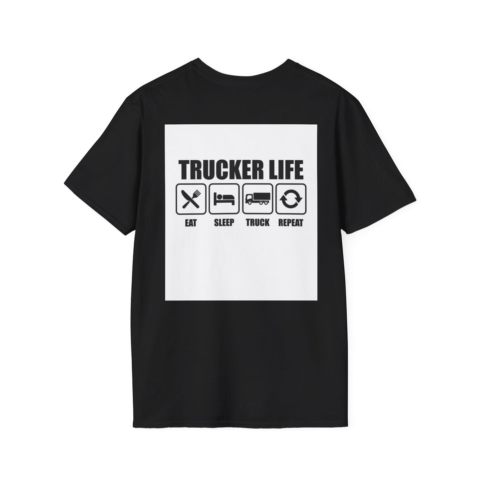 Truck Driver T-Shirt - Vintage Semi Truck 'I Drop Big Loads' Graphic Tee