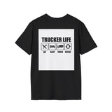 Truck Driver T-Shirt - Vintage Semi Truck 'I Drop Big Loads' Graphic Tee