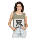 Truck Driver Tank Top — "Always Be Nice to a Truck Driver" Vintage Trucker Graphic