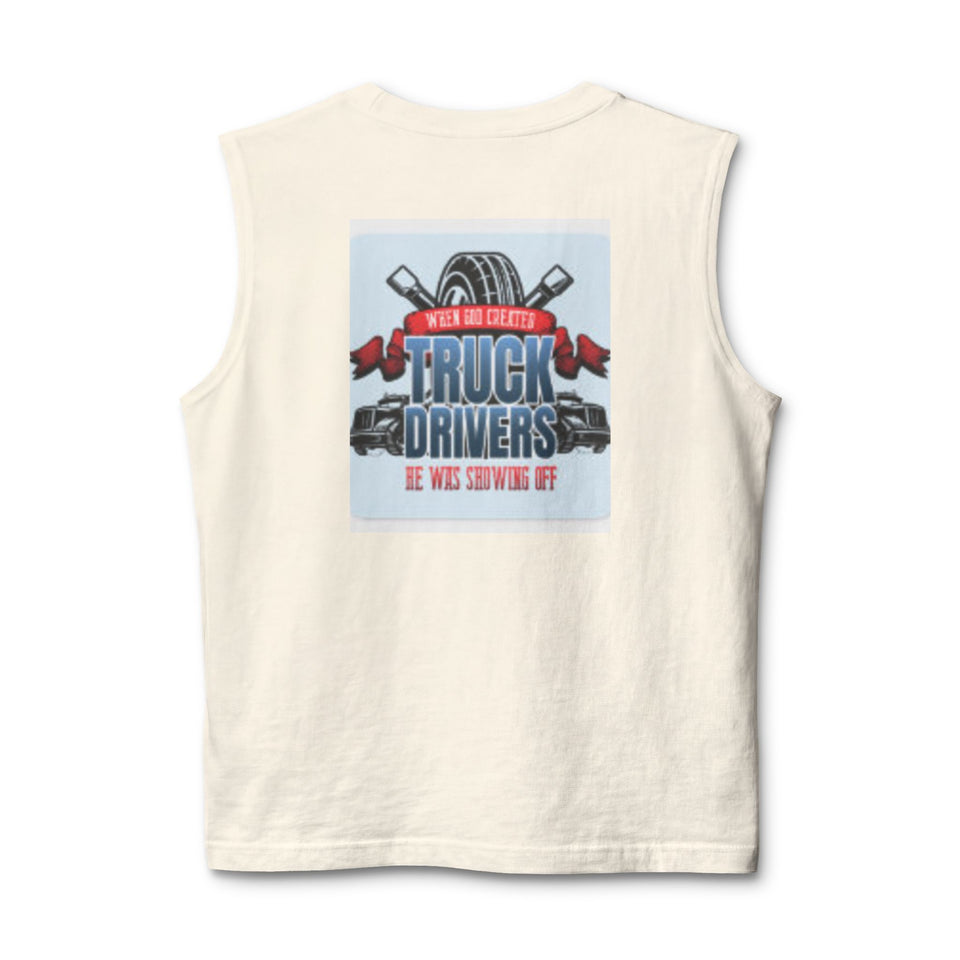 Truck Drivers Muscle Tank — 'We Are Driving It' Graphic Sleeveless Tee
