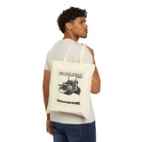 Do Not Touch Semi Truck Tote Bag — 'You Have Been Warned' Canvas Tote for Trucker Lovers