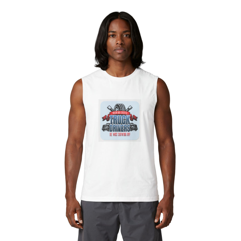 Truck Drivers Muscle Tank — 'We Are Driving It' Graphic Sleeveless Tee