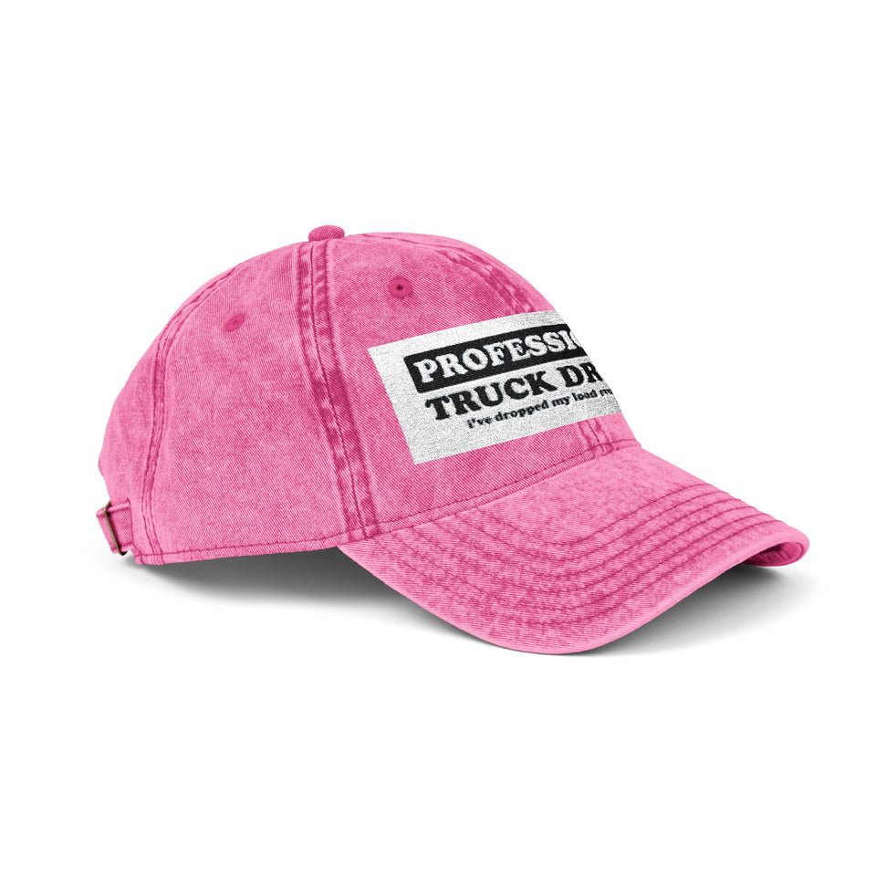 Vintage Embroidered 'Professional Truck Driver' Cap