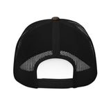 Camouflage Trucker Hat with Embroidered Red Semi Truck Patch