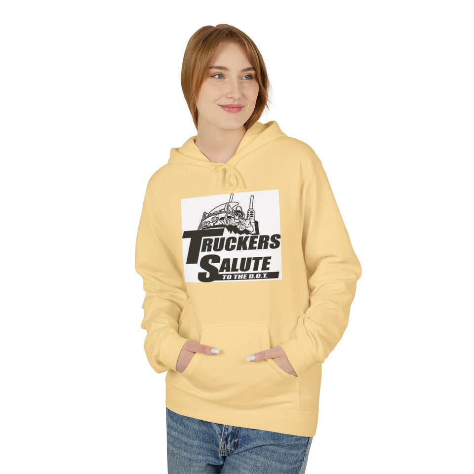 Hoodie — "Truckers Salute" Graphic Trucker Hoodie