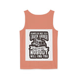 Truck Driver Tank Top — "Always Be Nice to a Truck Driver" Vintage Trucker Graphic
