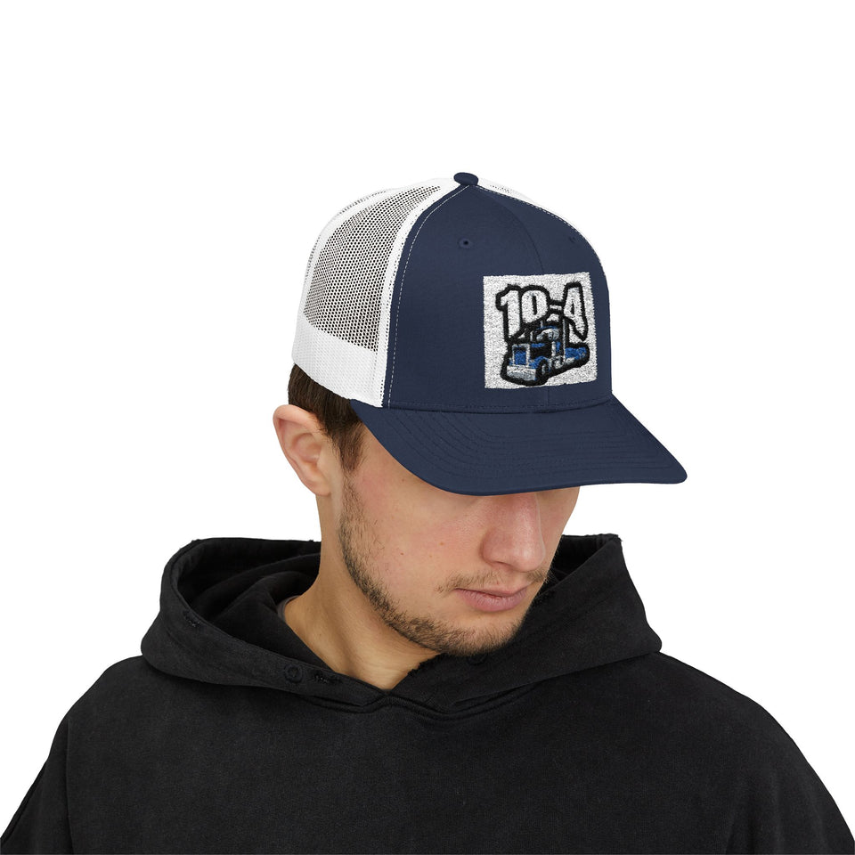 Trucker Cap — '10-4' Truck Driver Snapback Hat