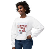 Trucker Crewneck Sweatshirt — “We’re the Reason You Have Stuff” Graphic