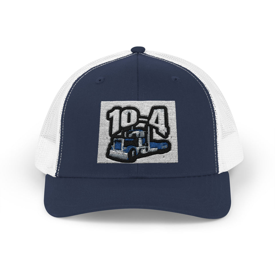 Trucker Cap — '10-4' Truck Driver Snapback Hat