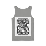 Truck Driver Tank Top — "Always Be Nice to a Truck Driver" Vintage Trucker Graphic