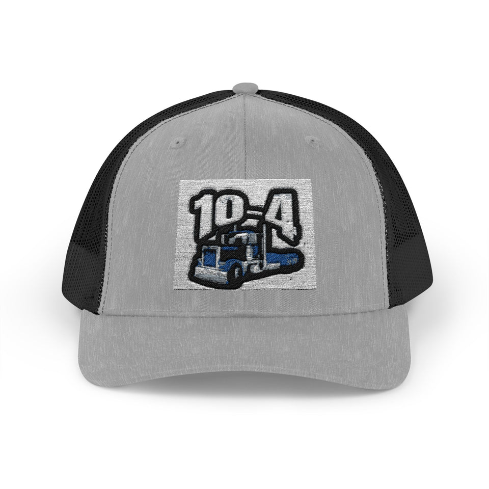 Trucker Cap — '10-4' Truck Driver Snapback Hat