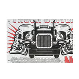 Double-Sided Truck Flag — Big Rig Skull Design (Grommeted Outdoor/Patio Banner)